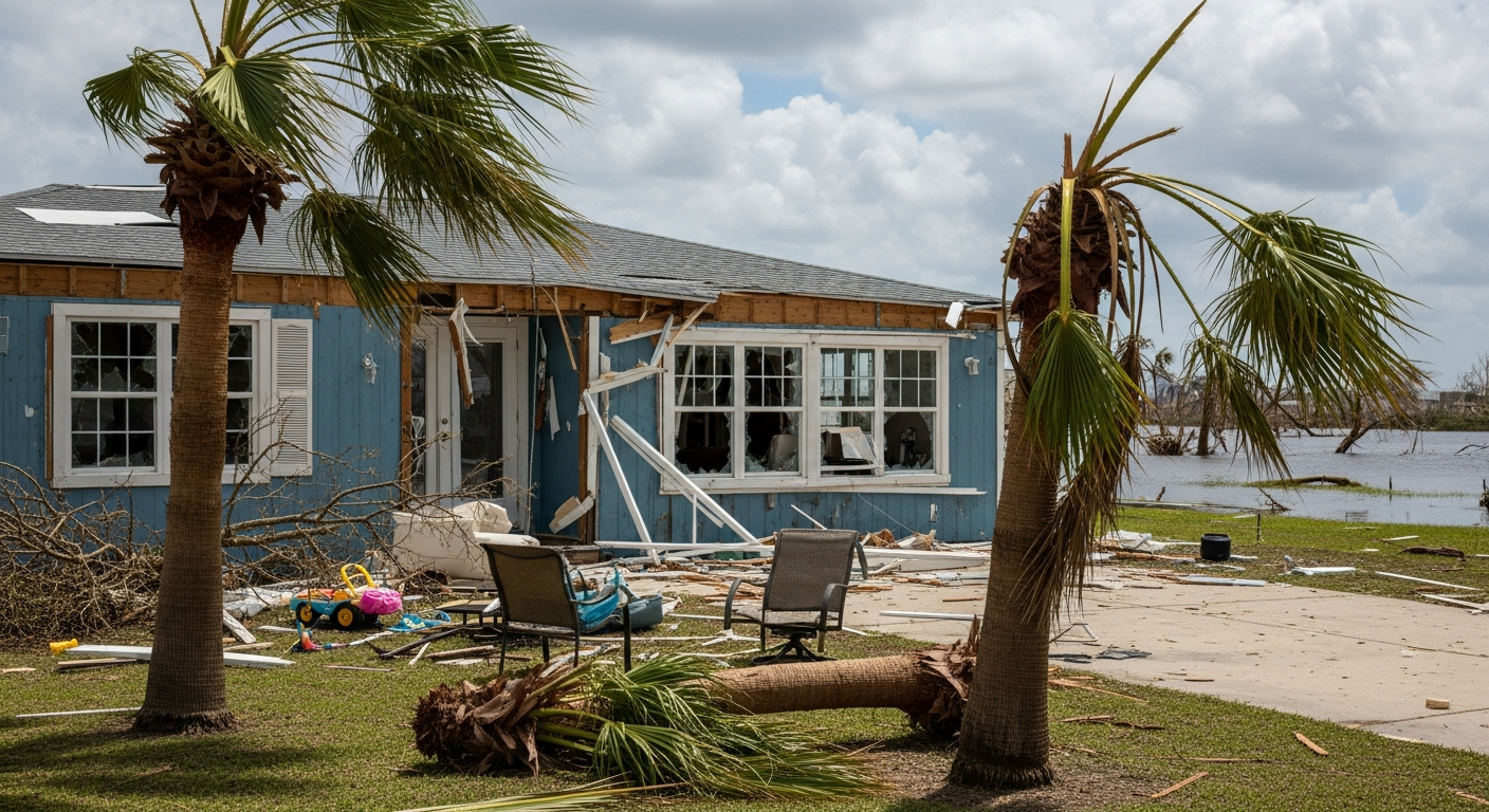 Hurricane damage to coastal property